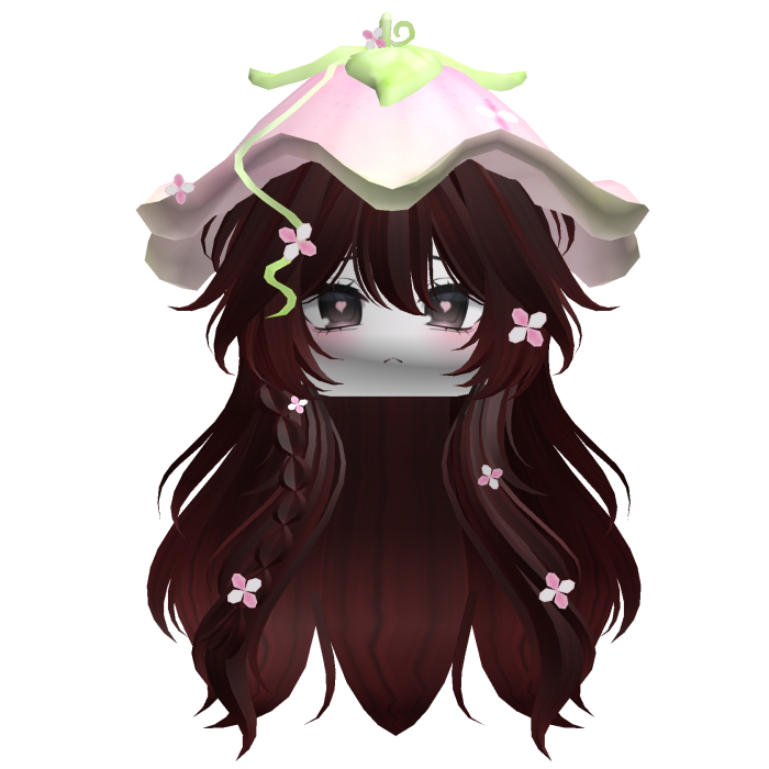 Kawaii Fluffy Layered Flower Hair (Red)