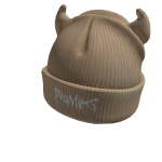 (Code: SwagUGC25) Tan  horn beanie