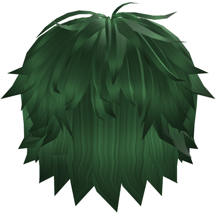 Light Green Spiky Messy Fringe Hair