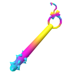 Kawaii Bow Spiked Waist Bat Prismatic