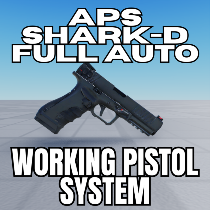 (WORKING GUN) Pistol APS SHARK-D Tool [PBR] preview 1