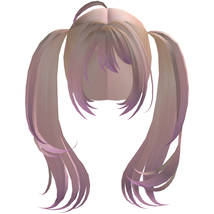 Blond pink Big long anime tails egirl cute kawaii