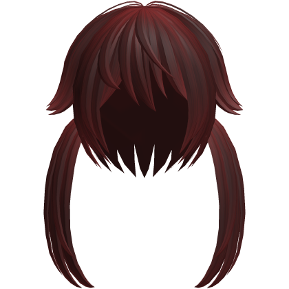 Red Cute Moe Messy Kitty Hair Roblox item