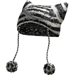 Black & White Cat Beanie