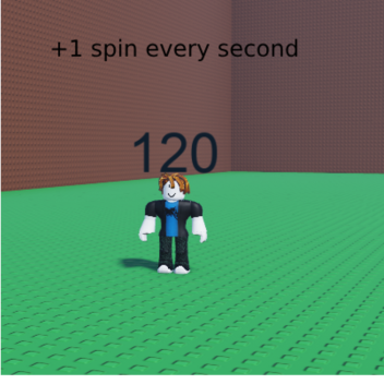 +1 spin every second
