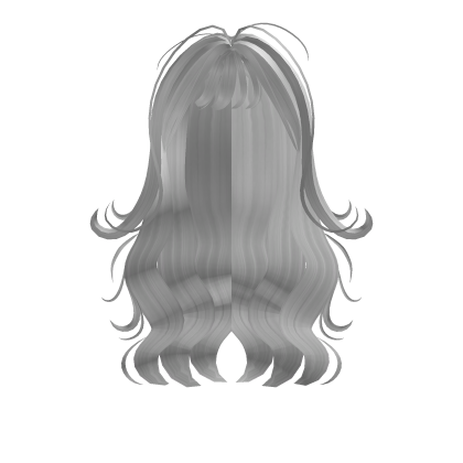 Messy Y2K Wavy Cute Popstar Hair (White) Roblox item