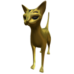 Gold Alien Cat Of Endless Wealth