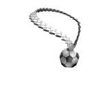Silver Soccer Ball Chain