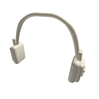 Cream Flower Headphones
