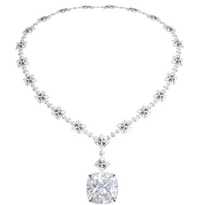 Kim's Clear Diamond Necklace Roblox item