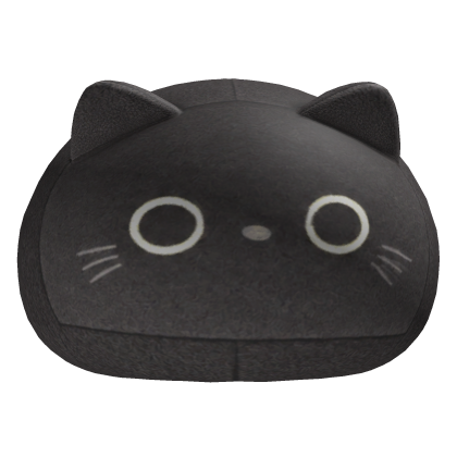 Cute Grey Cat Plushie Resting on Your Head