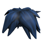 Dark Blue Scene Hair Messy & Modernized