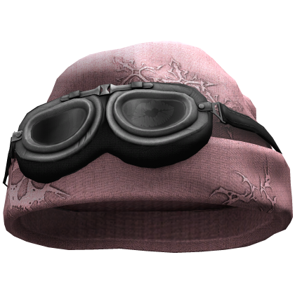 Gothic Grunge Beanie w/ Goggles (Pink)