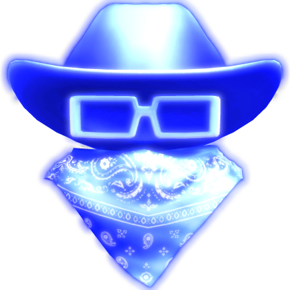 Glowing Blue Cowboy 