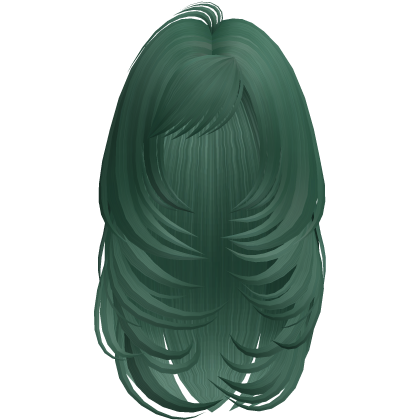 Long Butterfly Layered Hair (Green) Roblox item