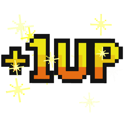 [ANIMATED] 8-Bit +1UP Extra Life Roblox item