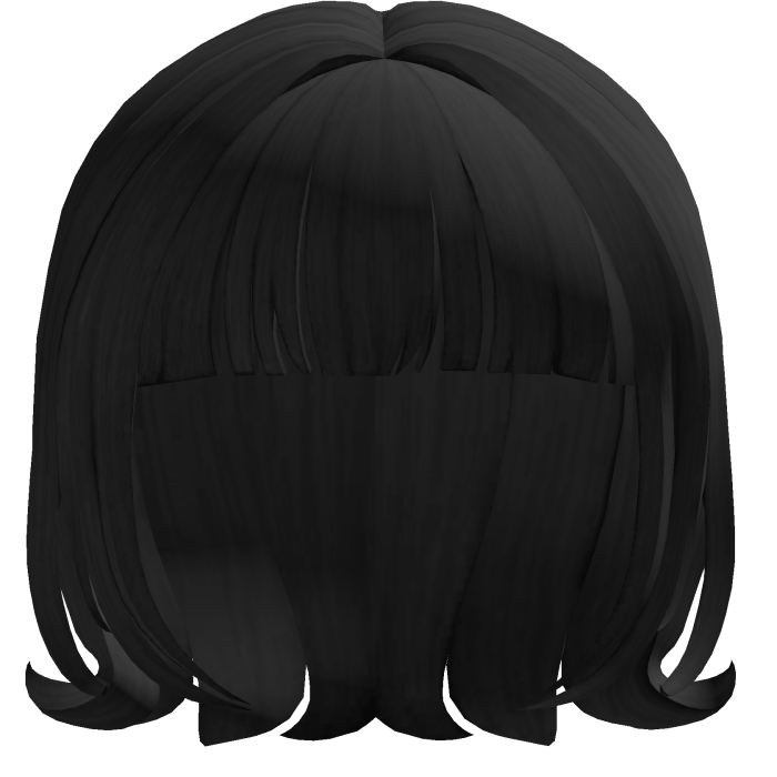 Flipped-out short hair : Black