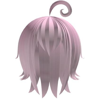 short moe emo hair with ahoge ‹ pink 𝟹 Roblox item