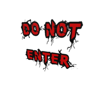 Do not enter sign