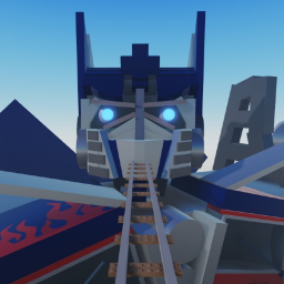 Cart Ride Into Optimus Prime!