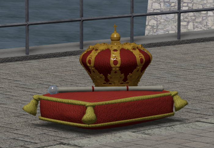 Spanish Crown, Sceptre, and Pillow preview 1