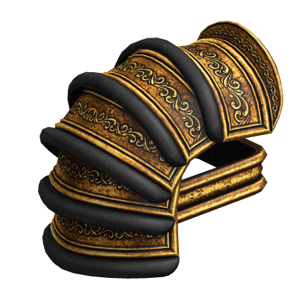 Gold Mongolian Armor Pauldron - Right