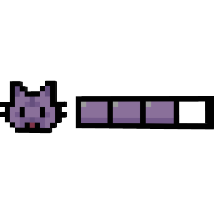 Lavender Cat 8-Bit Health Bar thumbnail