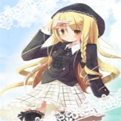 Anime blonde school girl Roblox decal