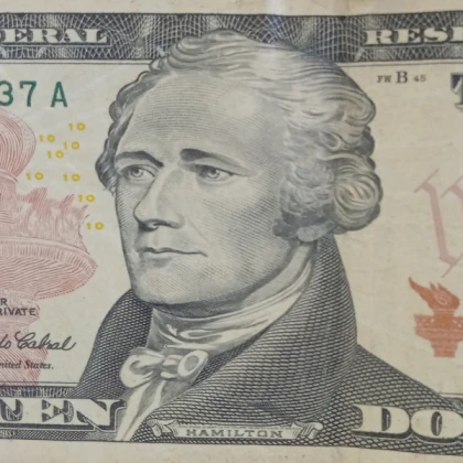 Hamilton Ten Dollar Bill