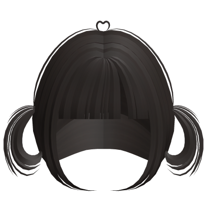 ♡ wispy brown hime baby loop twintails  Roblox item