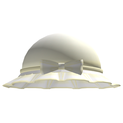 cutesy ruffled hat with bow in yellow