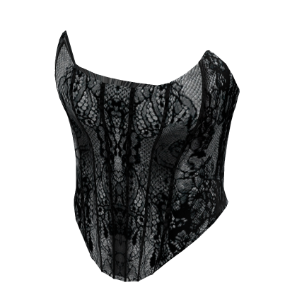 Dark lace corset