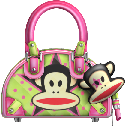 Cute Y2K Harajuku Luxury Monkey Bag Pink Green Roblox item