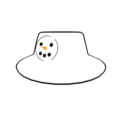 Snowman Bucket Hat Roblox item