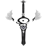 Winged Dark Sword of the Deep