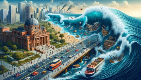 [NEW!] SUMMER!! ☀️🌊 Tsunami On A Highway