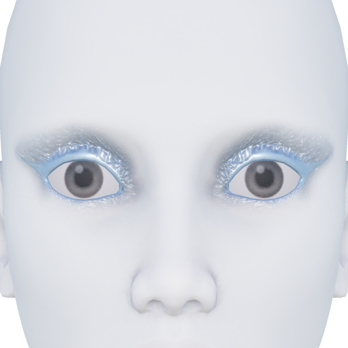 Light Blue Eye Shadow Liner MakeUp