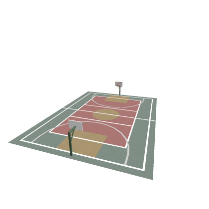 Realistic Basketball Court
