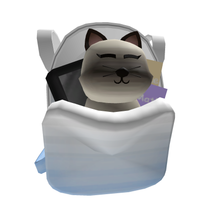 Roblox cat backpack new arrivals