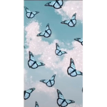 Sparkling butterflies angels