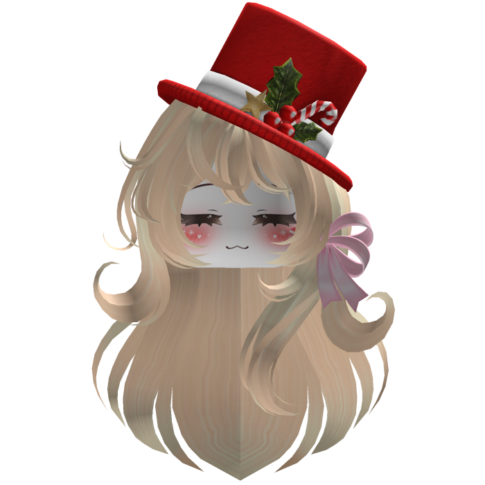 Beautiful Christmas hat hairstyle bow (Blonde)