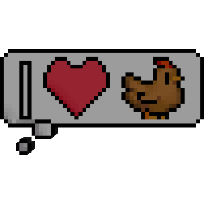 'I ♥ Chicken' Thought Bubble thumbnail