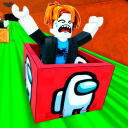 RIDE A BOX DOWN SLIDE TO VIP OBBY