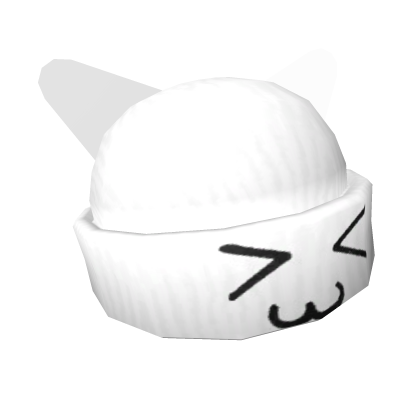 Cat ears beanie white scene emo moe vkei