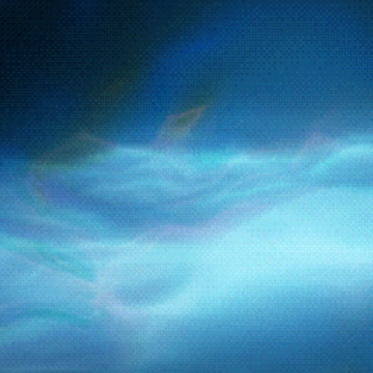 Blue Dithered Foggy Waves