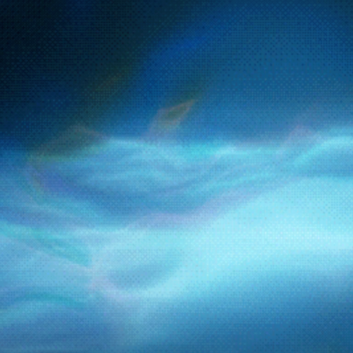 Blue Dithered Foggy Waves