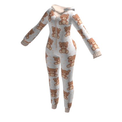 🐻 Cute Bear Onesie Romper Pajamas