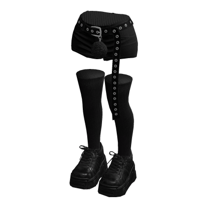 Stylish Shorts Hanging Belt (Black)