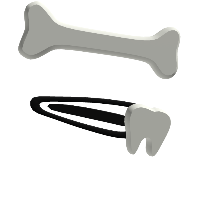 ♡ Bone & Tooth Hair Clip