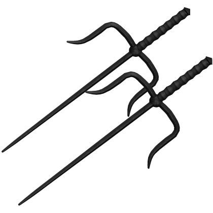Black Dual Ninja Sai thumbnail